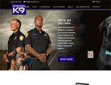 Tablet Screenshot of premierk9.com